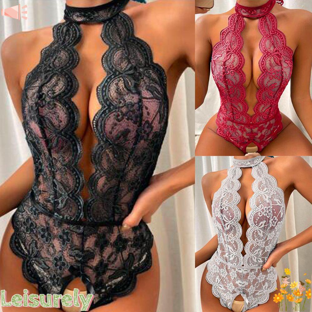 LEILY Đầm Hóa Trang Phối Ren Quyến Rũ Cho Nữ