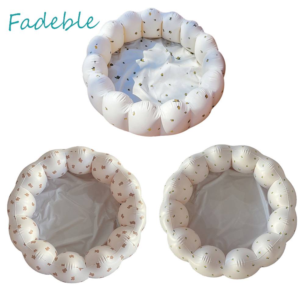 Bể bơi Bơm Hơi Bằng PVC Hình Tròn In Họa Tiết Độc Đáo Cho Bé
