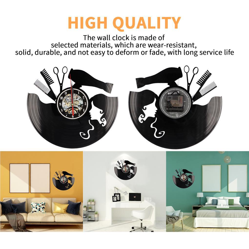 Đồng Hồ Vinyl Treo Tường Chạy Bằng Pin Trang Trí Phòng Khách / Phòng Ngủ / Tiệm Cắt Tóc