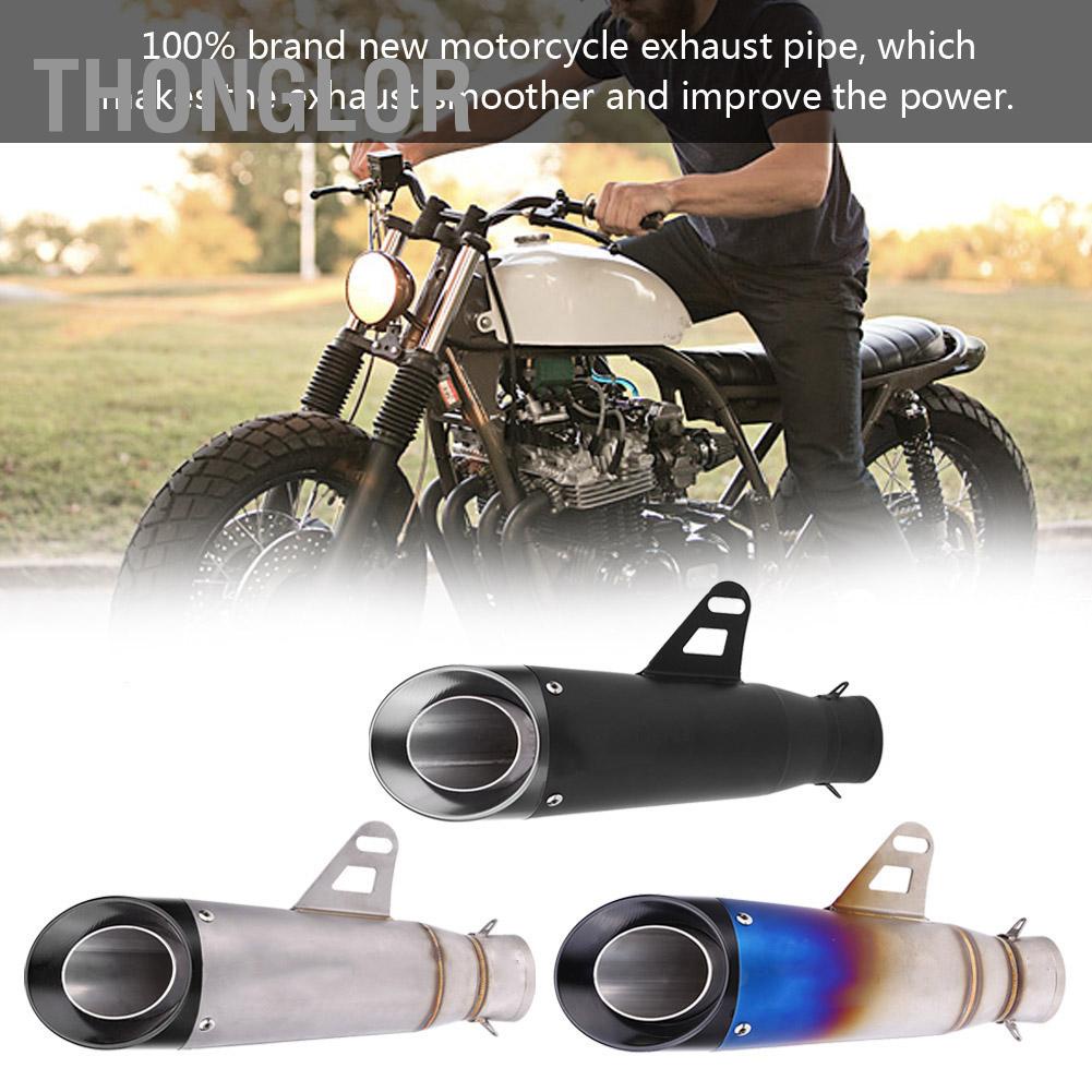 Thonglor Ống xả xe máy đa năng bằng thép không gỉ Muffler Đuôi ống Tailpipe Tip