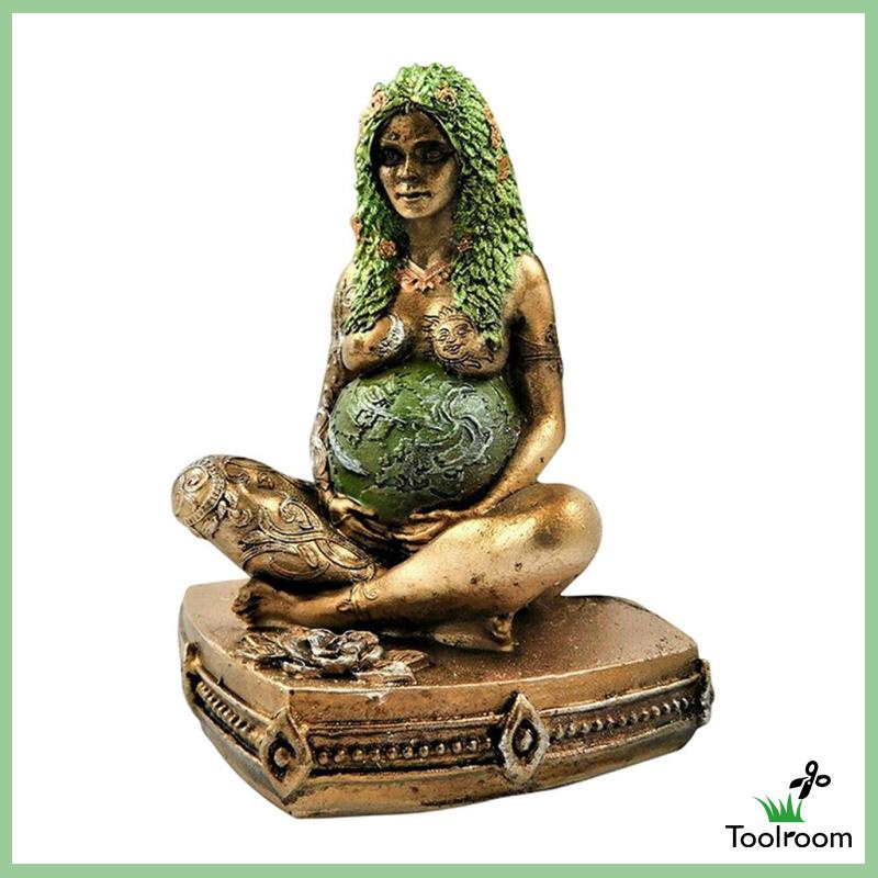 Mô Hình Tượng Mẹ Trái Đất Bằng Nhựa Resin Trang Trí Trong Nhà