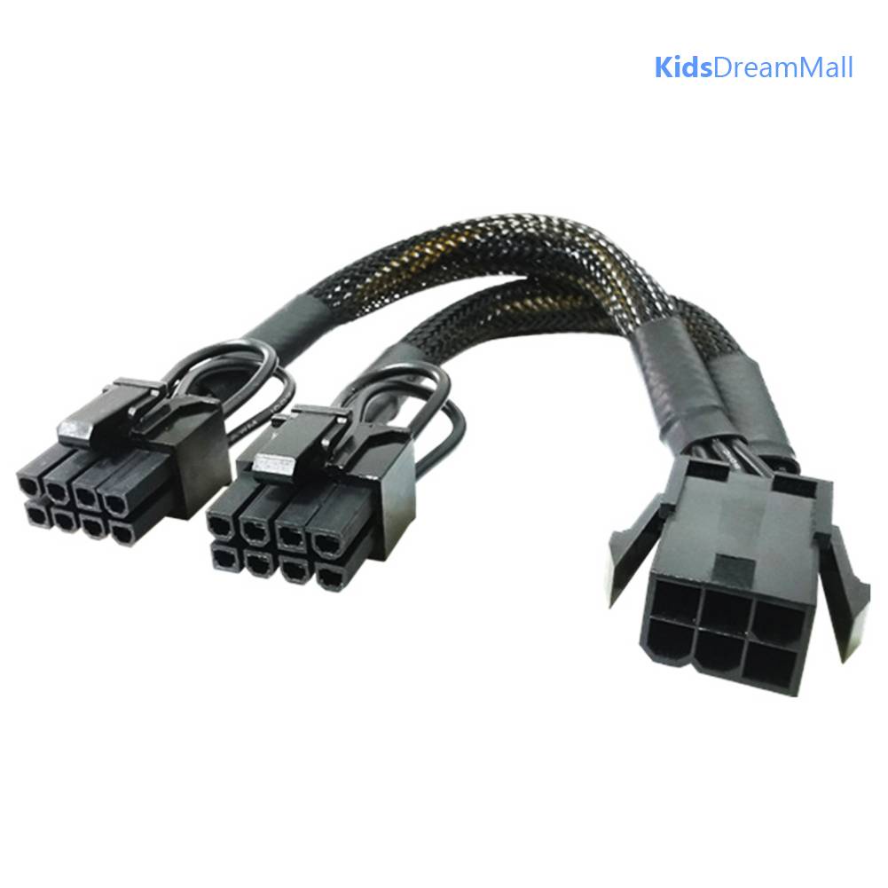 Thẻ Đồ Họa 6Pin PCI-E Sang 2x8Pin (6 + 2) GPU Cho Dây Cáp BTC