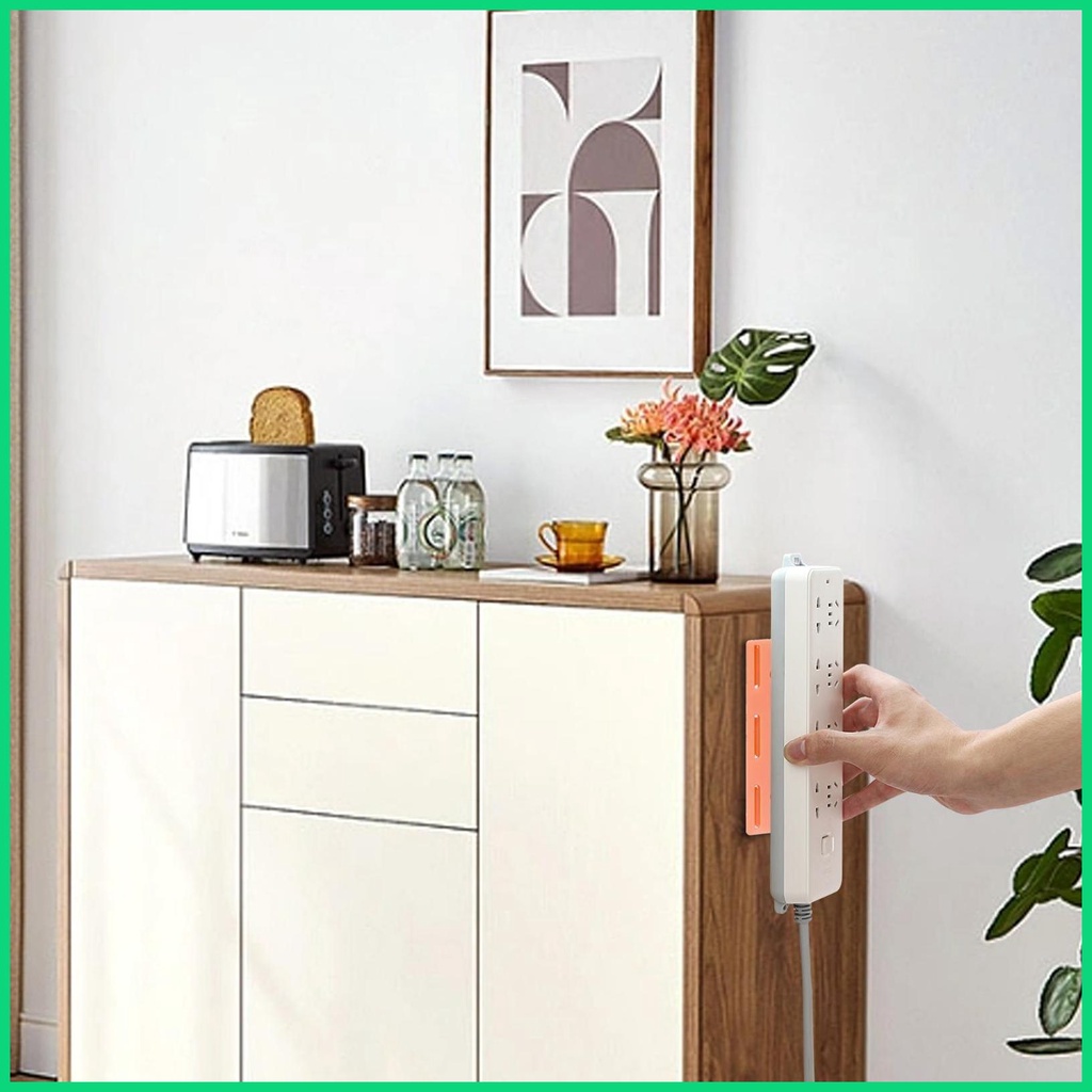 Dải Dán Cố Định Ổ Cắm Điện Gắn Tường Tự Dính Bảo Vệ An Toàn Cho jiwvn