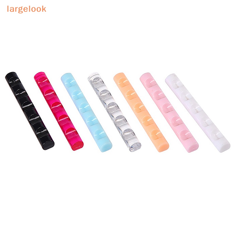 Giá Đỡ Cọ Vẽ Móng Tay 5 Ngăn Bằng Acrylic Trong Suốt Tiện Dụng Cho Salon