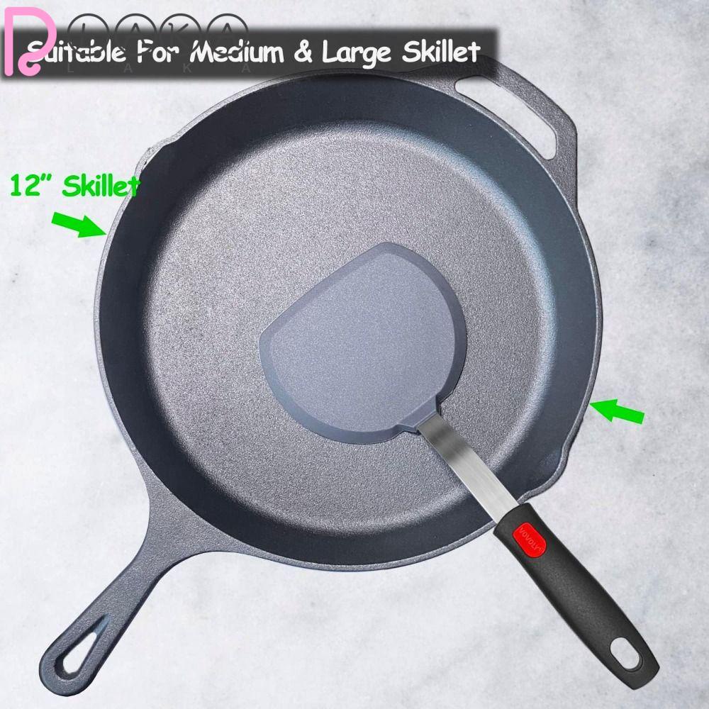 LAKAMIER Xẻng Làm Bánh Pancake Bằng Silicone Không BPA Tay Cầm Dài Linh Hoạt Chịu Nhiệt Không Dính
