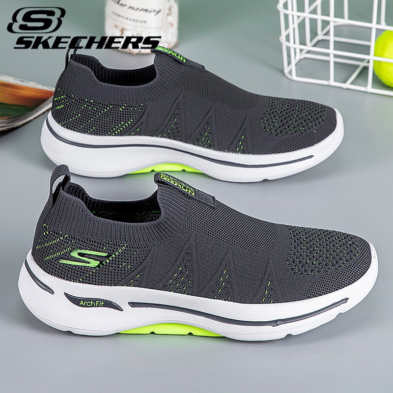 Giày Thể Thao Skechers_Git Phối Lưới Thoáng Khí Chống Trượt Cho Nam