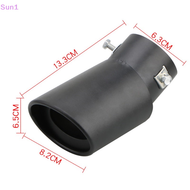 Sun1 > Ống Xả Xe Hơi Hình Tròn Bằng Nhôm ALloy 63mm Giảm Thanh Thông Dụng