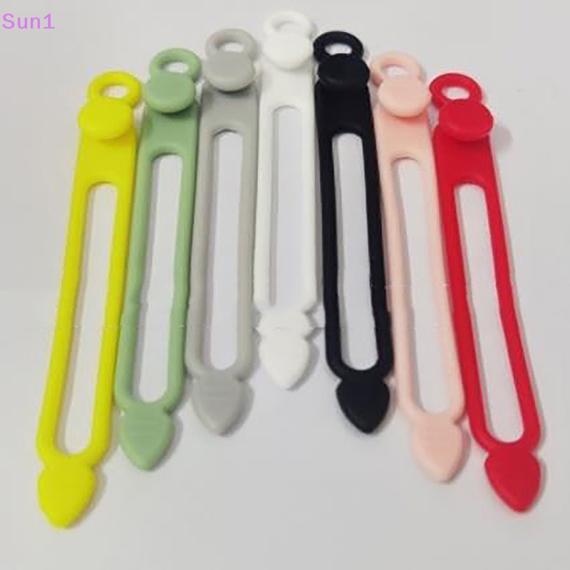 Set 10 / 10 Dây Silicone Buộc Cáp Đa Năng Tiện Dụng