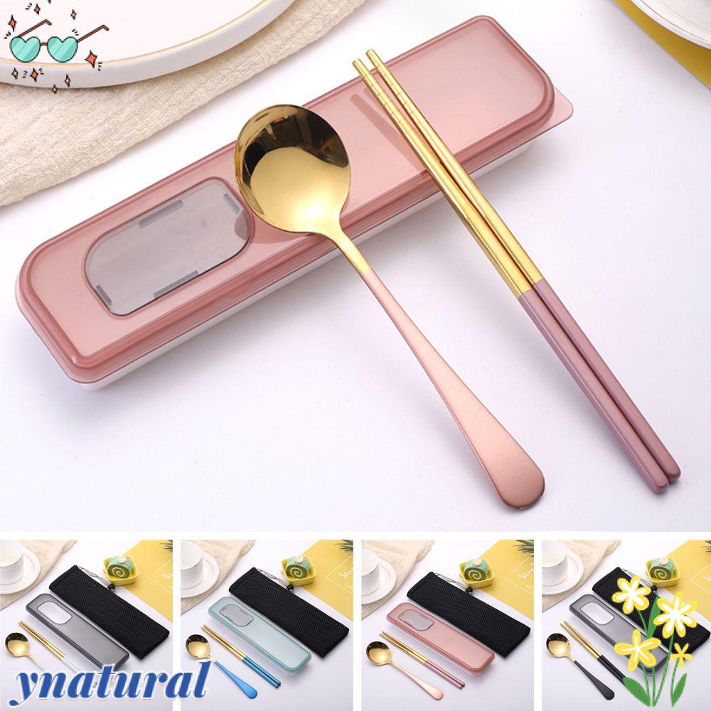 YNATURAL Bộ 2 Muỗng Nĩa Dùng Cho Cắm Trại