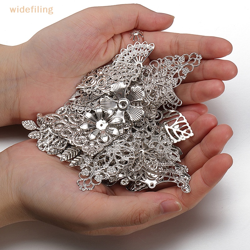 Túi 50g Hạt Kim Loại Hình Hoa Lá Dùng Để Làm Đồ Trang Sức Thủ Công