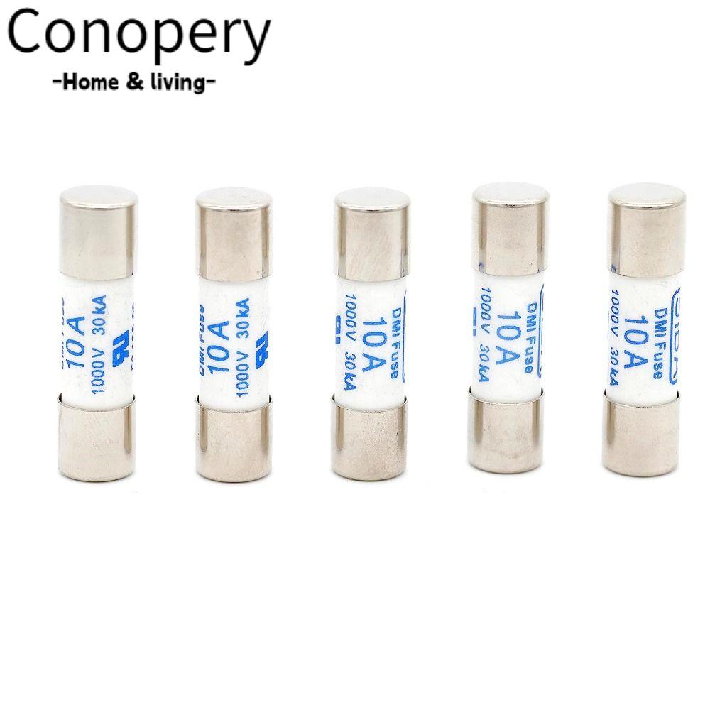 CONOPERY Set 5 Cầu Chì Kỹ Thuật Số 10X38mm Chuyên Dụng Cho Gia Đình