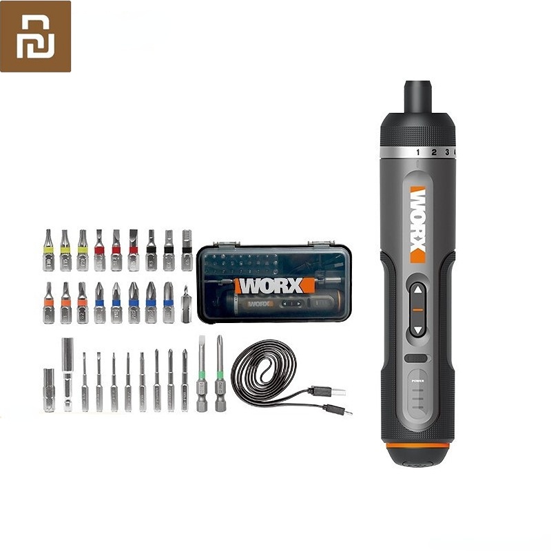 Bộ Tuốc Nơ Vít Điện Không Dây Mini Xiaomi Mijia WORX 4V WX242 Có Thể Sạc Lại 30 Bit