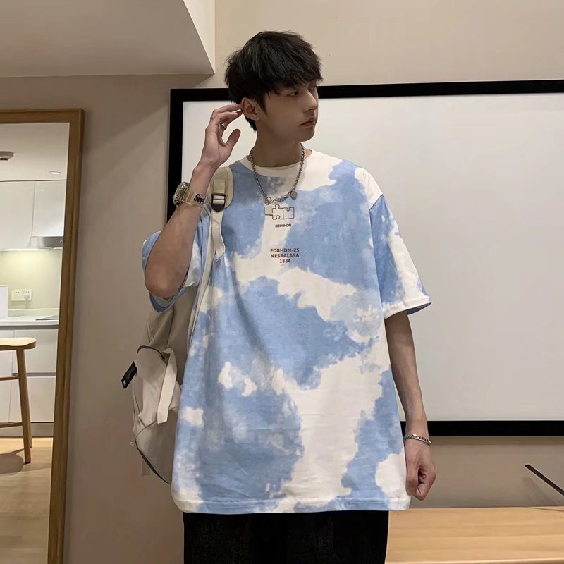 Áo Thun Tay Ngắn Dáng Rộng Chất Liệu Cotton Thời Trang Mùa Hè Cho Nam 300g