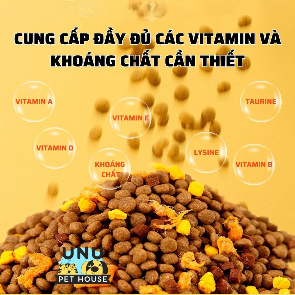Thức ăn cho chó dạng hạt trộn cùng thịt sấy khô DONGPET cao cấp chuyên dành cho chó kén ăn bịch 2.5kg – UNU Pet House