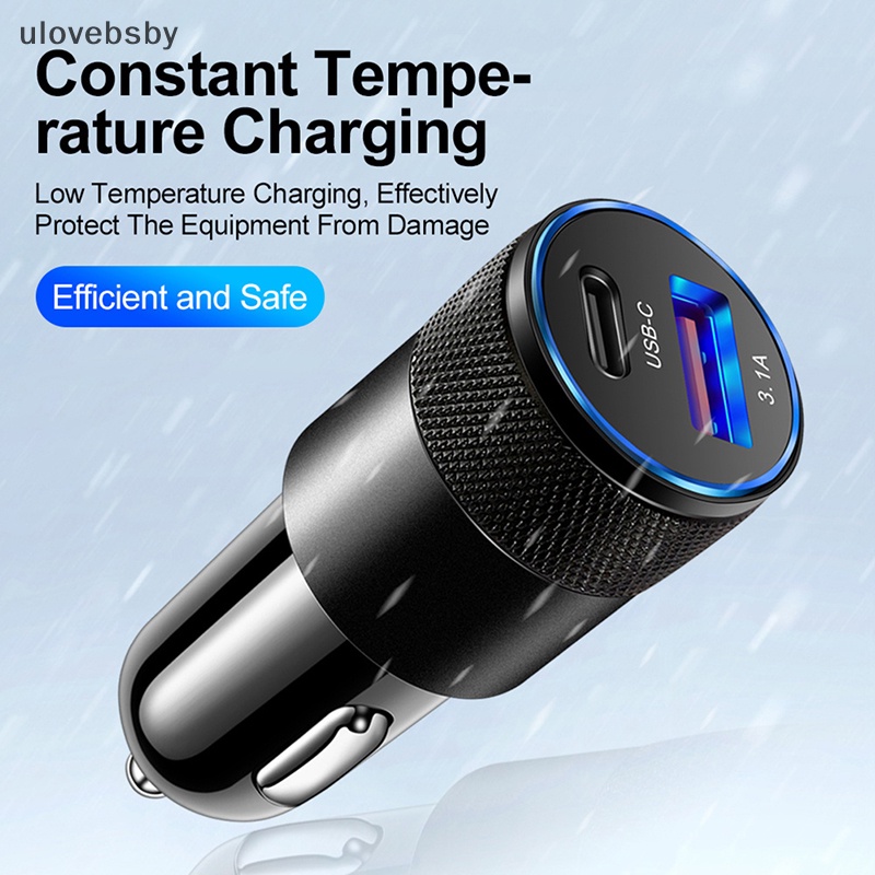 Tẩu Sạc Nhanh USB 18W PD 20W 3.1A 38W Cho Xe Hơi