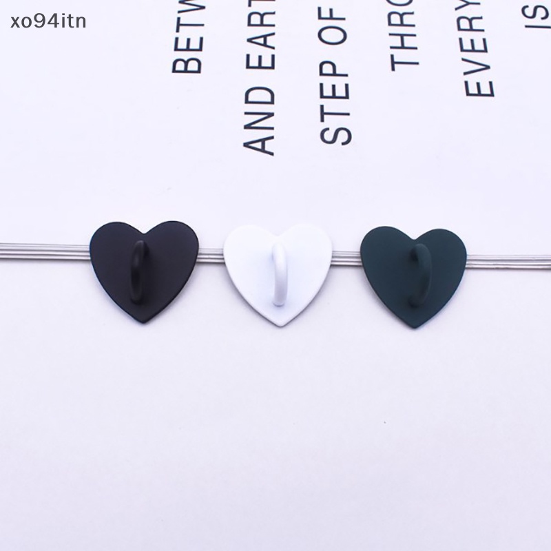 Tn Set 4 Nhẫn Móc Ngón Tay Giữ Điện Thoại Bằng Kim Loại Hình Trái Tim Đáng Yêu