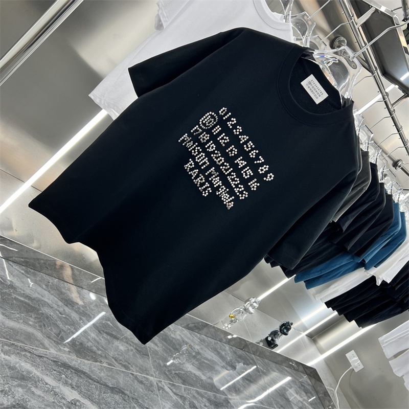 Áo Thun Tay Ngắn Đính Hạt Kim Cương Thời Trang Xuân Hè Mới M-6-Mới