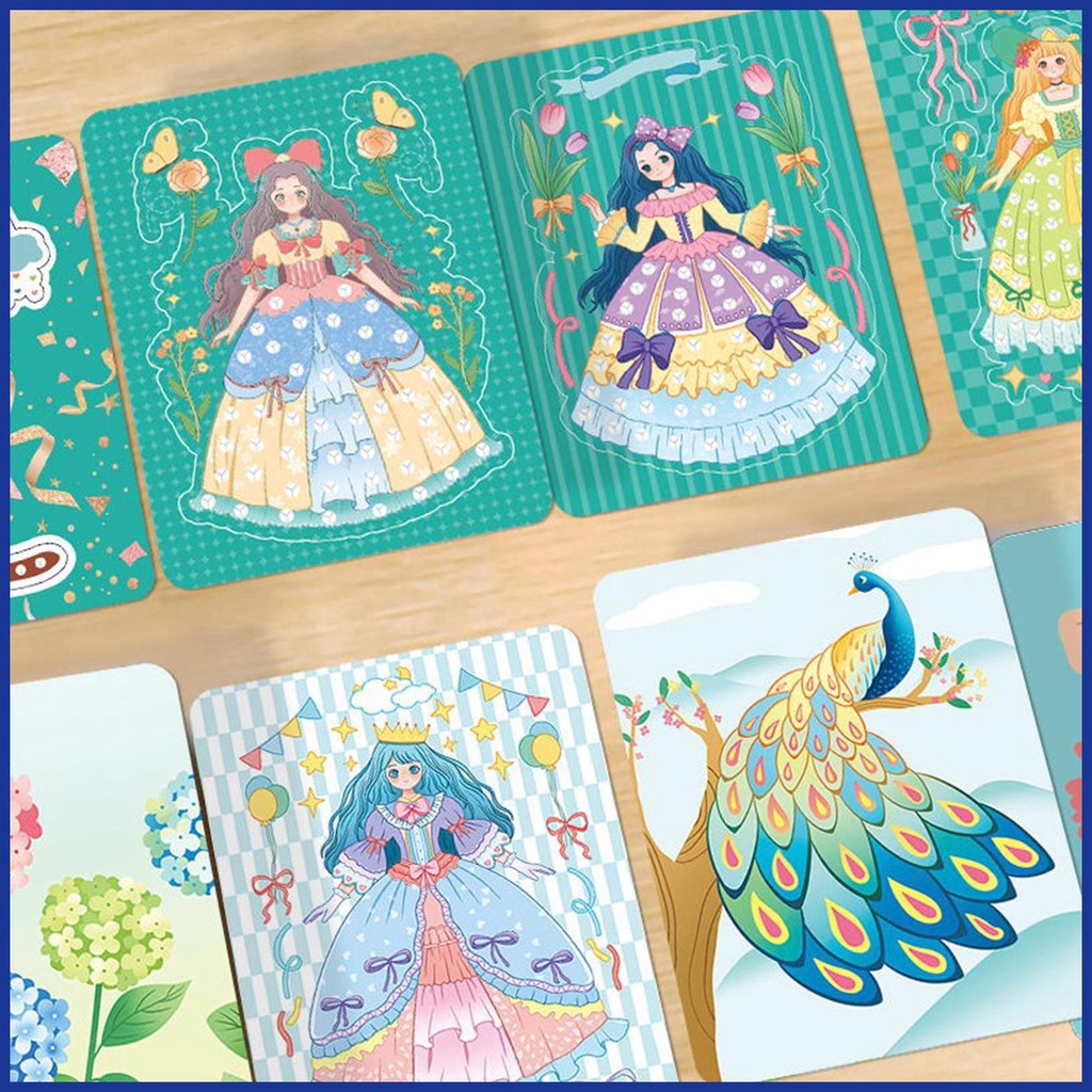 Bộ Sách Vẽ Tranh Kiểu Công Chúa Dễ Thương Xinh Xắn Cho Bé