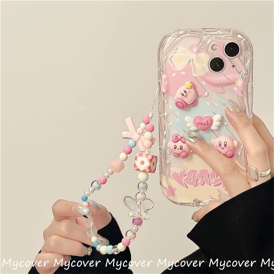 Ốp Điện Thoại Silicon Mềm Chống Sốc Hình Búp Bê Kirby 3D Cho iPhone 11 12 13 14 Pro Max X Xr Xs 8 7 6 Plus SE 2020