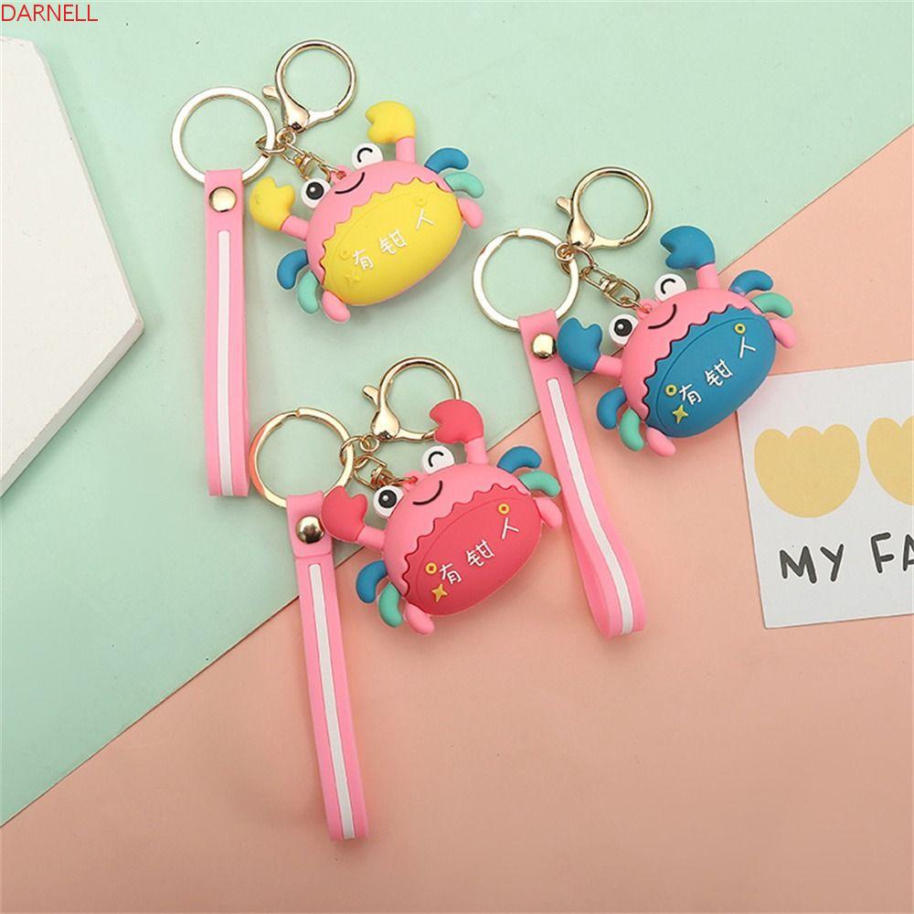 DARNELL Móc Khóa Hình Con Cua Dễ Thương Dùng Trang Trí