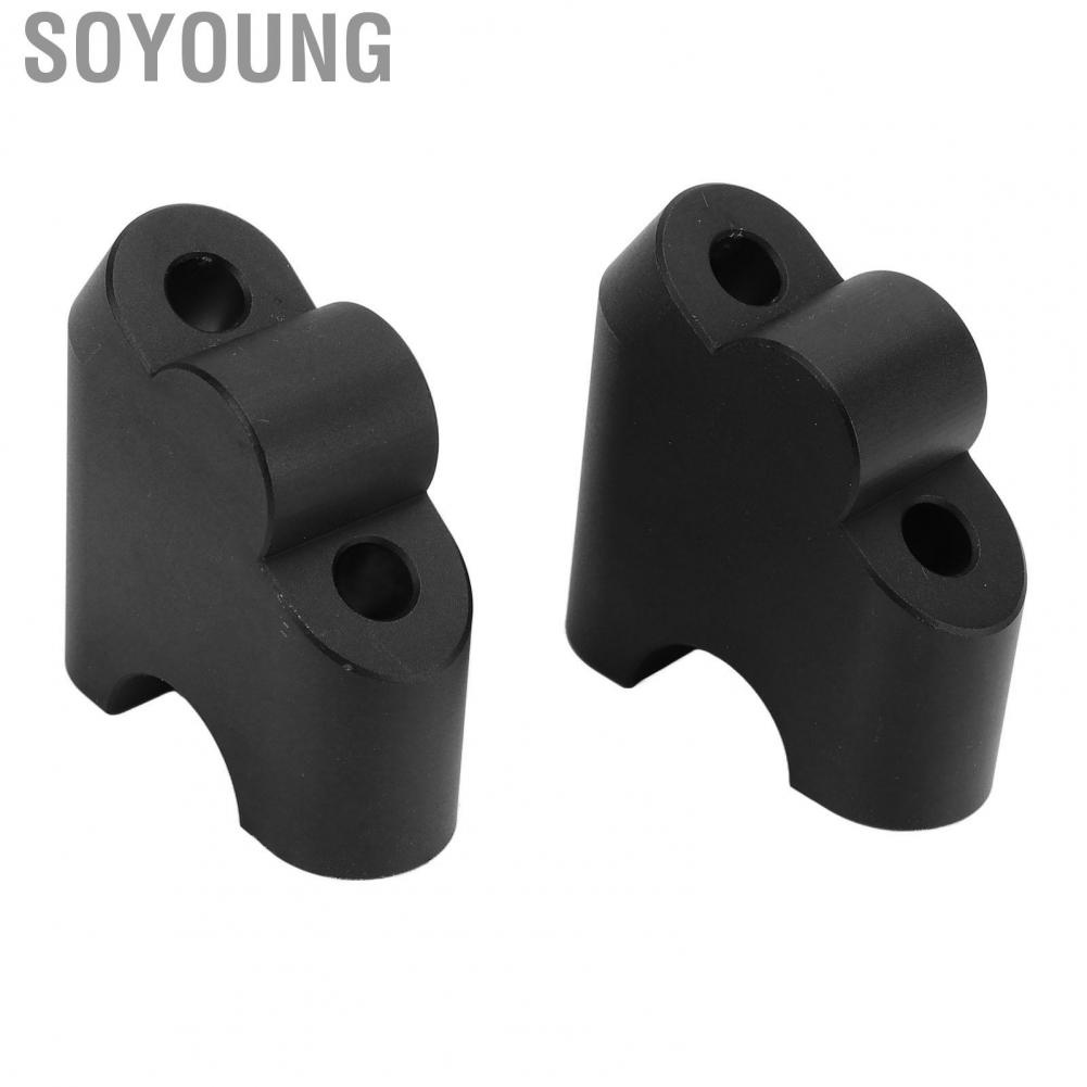 Soyoung Handlebar Clamp Riser 28mm Back Moving Long Durability for Motorcycle