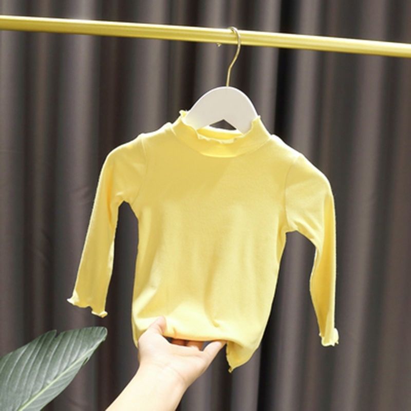 Bé gái áo sơ mi cao cổ mẫu áo sơ mi 0-7 tuổi