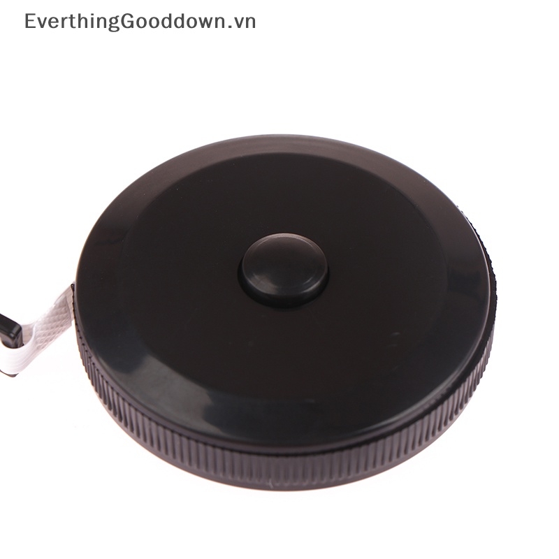 Thước Dây Hai Mặt Mini 1.5m 60inch Màu Đen Có Thể Thu Gọn Tiện Dụng vn