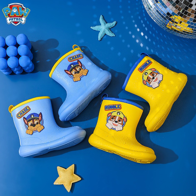 Giày Bốt Đi Mưa Chống Trượt Hình Paw Patrol Dễ Thương UR1C