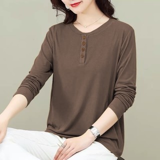 Áo Thun Dài Tay Thiết Kế Đơn Giản Thời Trang Cho Nữ