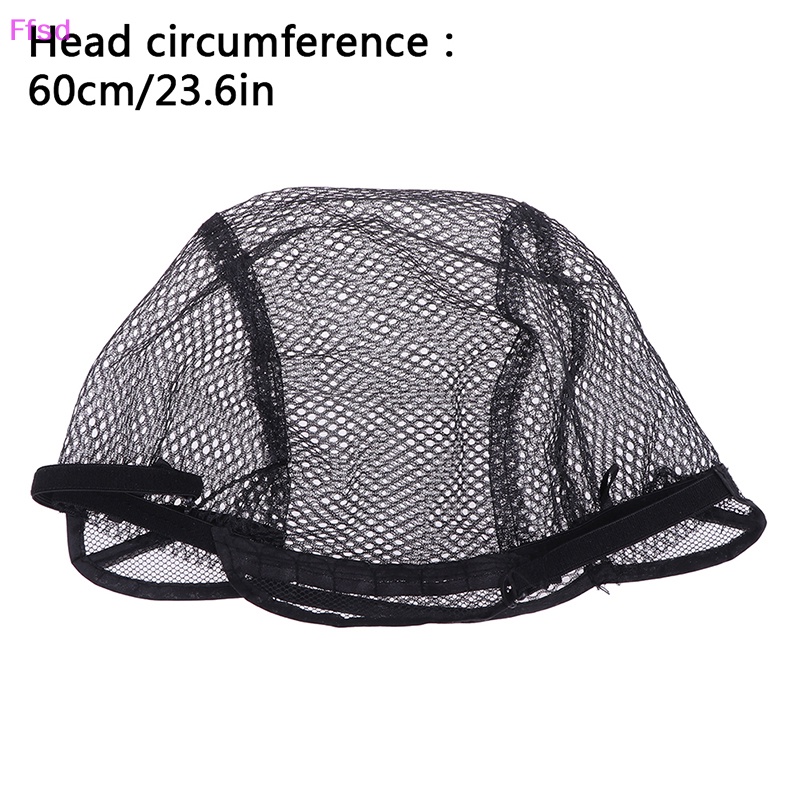 {Ffsd} Mũ Dệt Lưới Trùm Tóc Giả Toàn Thân Màu Đen Làm Từ Vải Ren Dệt * Hàng Bán Chạy