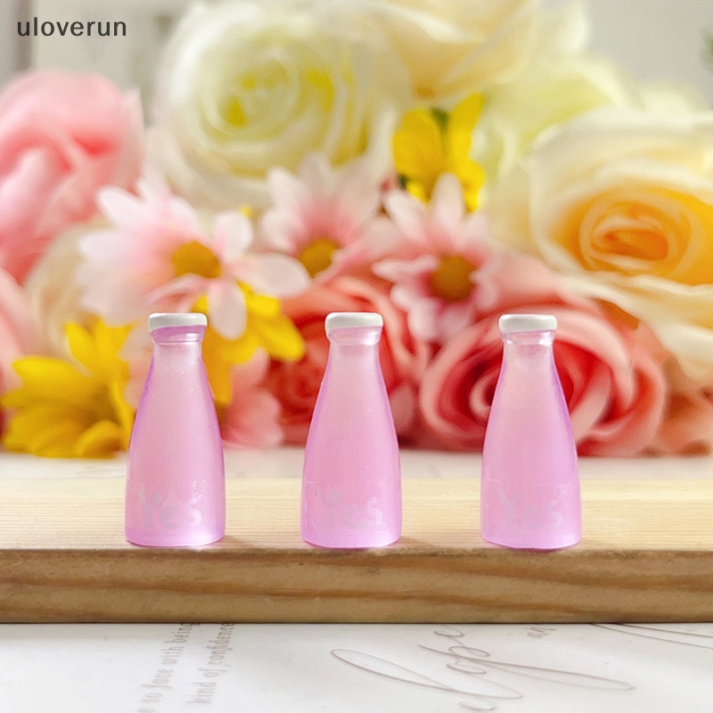 Set 5 Phụ Kiện Trang Trí Điện Thoại Hình Chai Kem Bằng Nhựa Dạ Quang Độc Đáo DIY