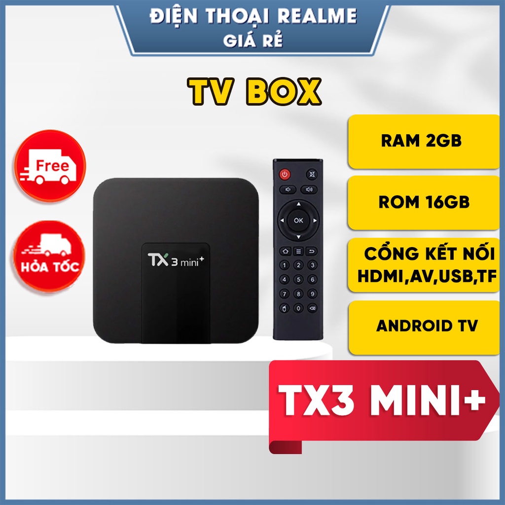 Android Tivi Box TX3 Mini Phiên Bản 2GB Ram Và 16GB Bộ Nhớ Trong - Hệ Điều Hành Android TV