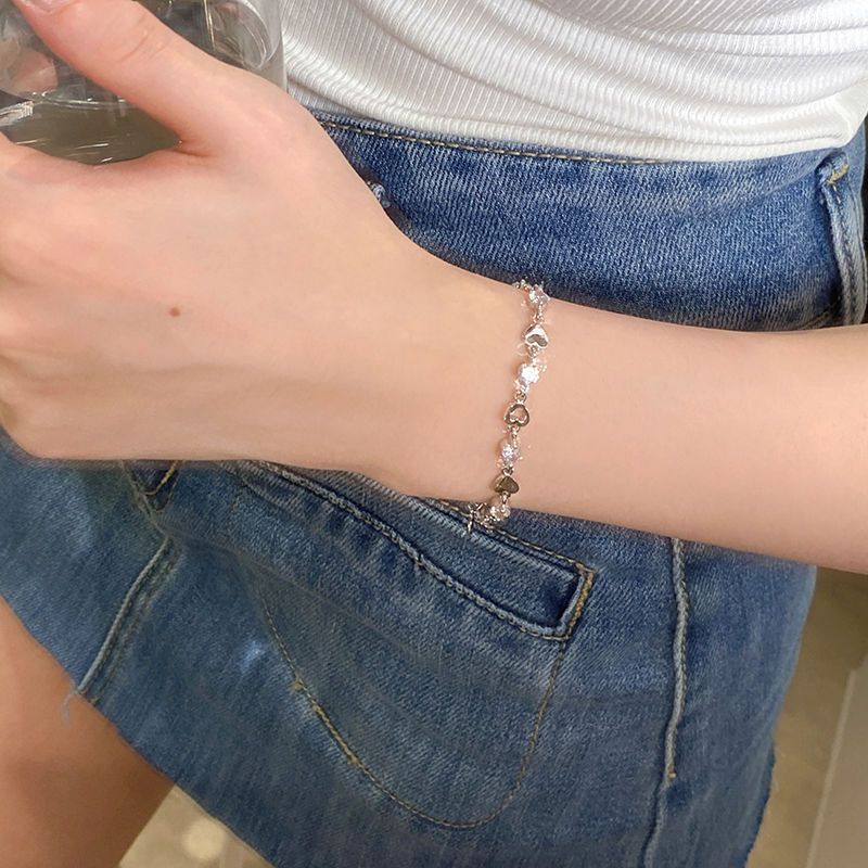 Vòng Tay Đính Đá Zircon Ngọt Ngào Và Cá Tính Y2K Mẫu Mới 2023