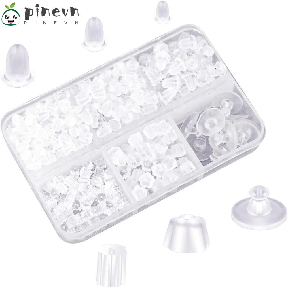 PINEVN Nút Chặn Bông Tai Bằng Silicone DIY