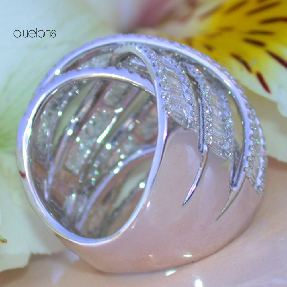 Nhẫn Đính Đá Nhiều Lớp Thời Trang Cho Nữ