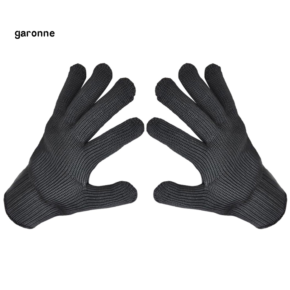 1 Đôi Găng Tay Lưới Thép Không Gỉ Bảo Vệ An Toàn Chống Cắt Tay