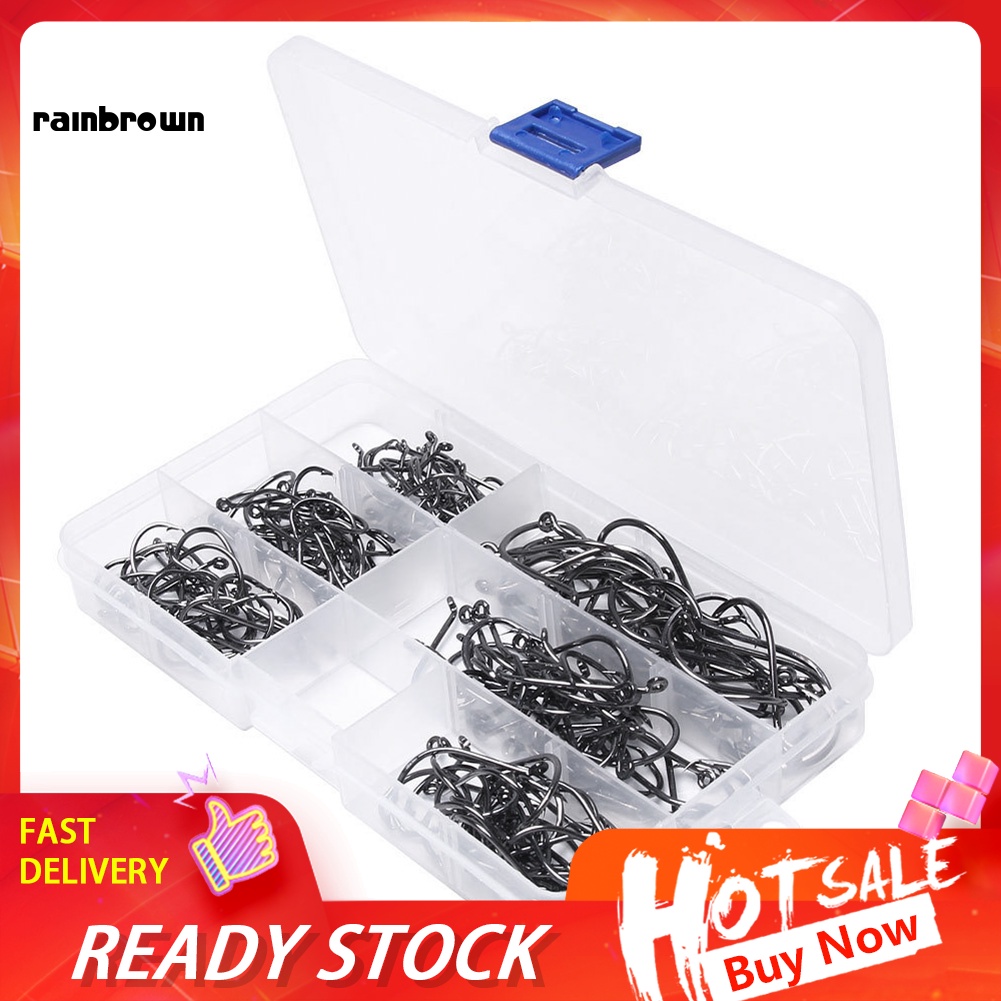 Set 160 Lưỡi Câu Cá Bằng Thép Carbon Cao Cấp
