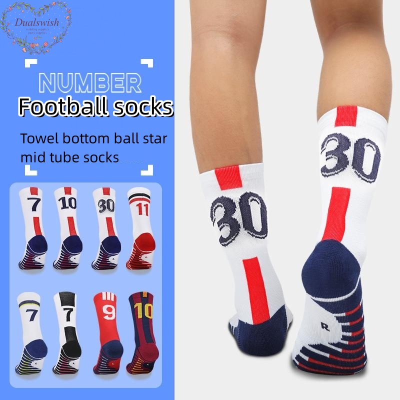 Đôi Vớ Chống Trượt Cổ Vừa In Số Thời Trang Mùa Hè Cho Nam