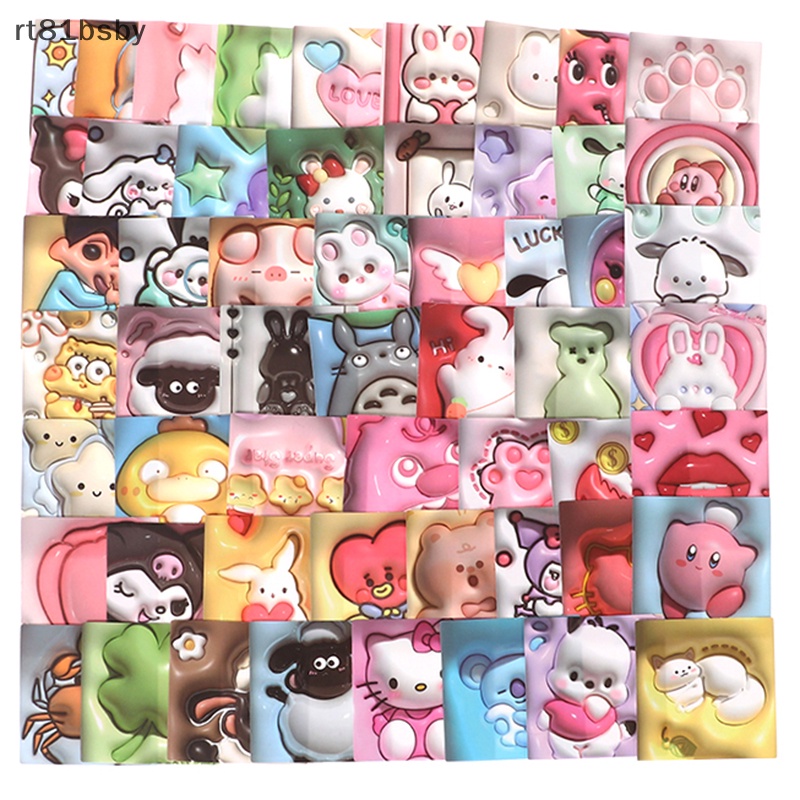 Set 100 Sticker Họa Tiết Kuromi My Melody 3D Dễ Thương Trang Trí Laptop