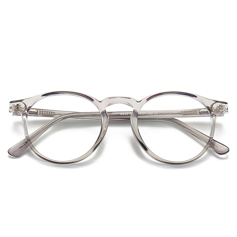 VIENDO Mắt Kính Gọng Tròn Co Giãn Chống Tia UV400 Chống Bức Xạ Ánh Sáng Xanh Thời Trang kính đổi màu khi ra nắng Cho Nam Và Nữ TR90(có thể cắt cận thị ống kính)