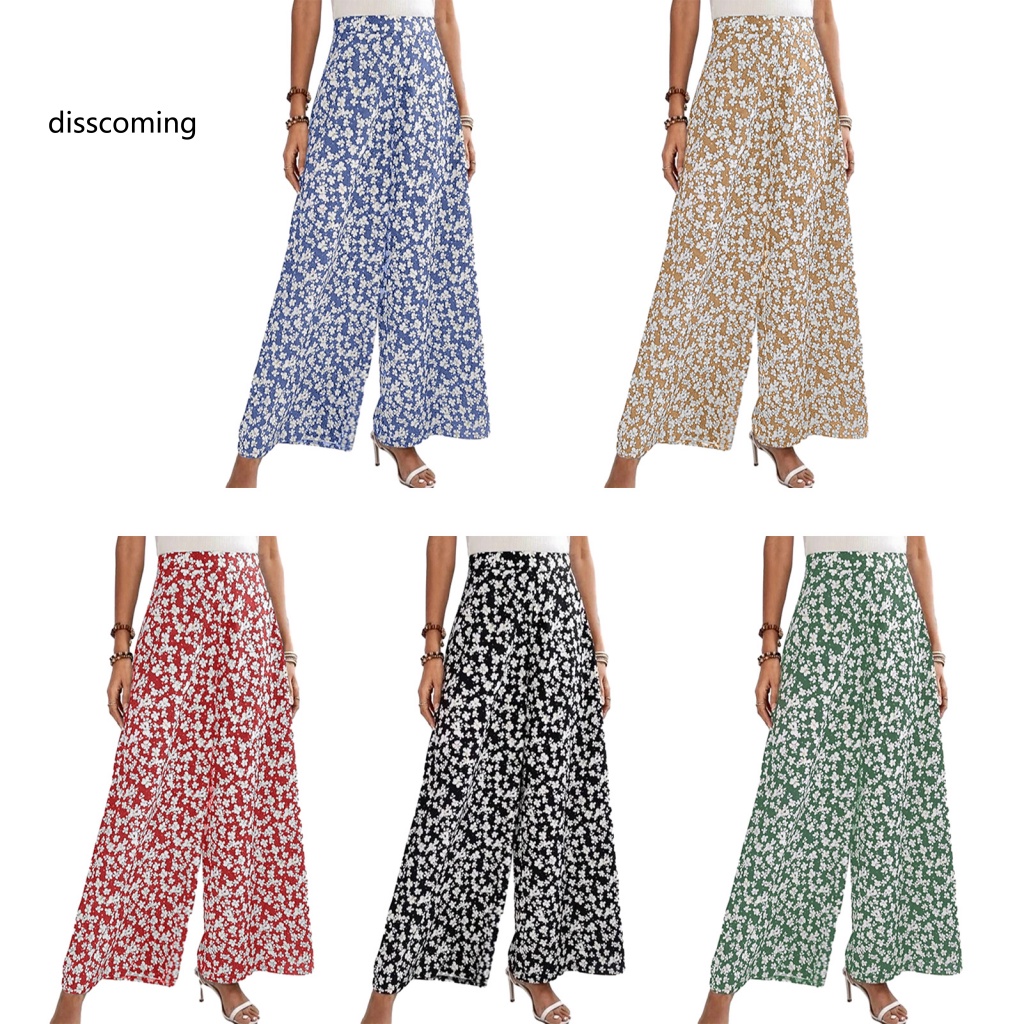 Áo Thun In Hình SL SL SL Thời Trang Năng Động| Quần Dài Lưng Thun Ống Rộng In Họa Tiết Hoa Thời Trang Đường Phố Cho Nữ