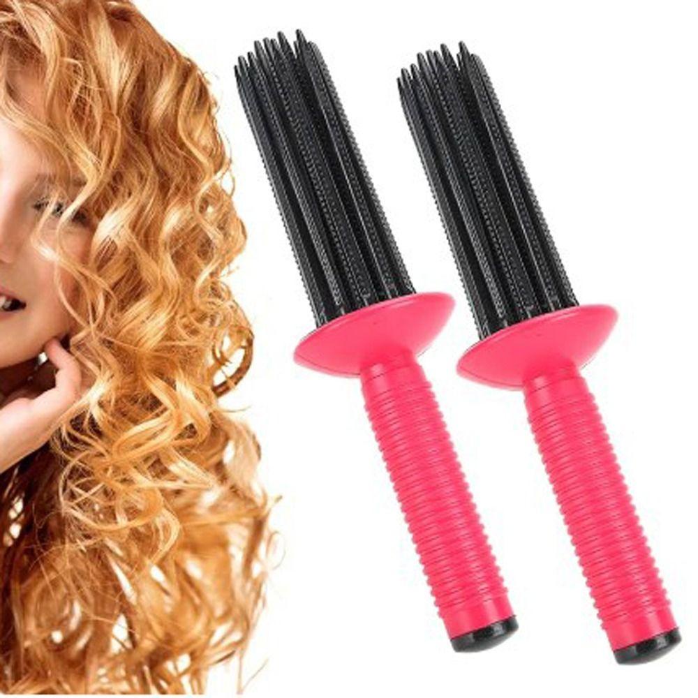 ANEMONE Lược Cuộn Bằng Nhựa Chống Trượt Có Thể Điều Chỉnh Chuyên Nghiệp