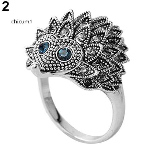 Nhẫn Hình Nhím Phong Cách Bohemian Cổ Điển Cho Nữ