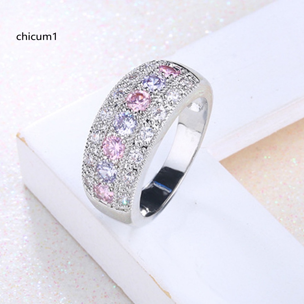 Nhẫn Hợp Kim Mạ Điện Đính Đá Pha Lê Nhân Tạo Thời Trang