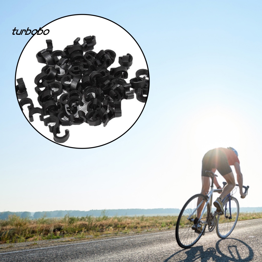 Kẹp Chữ C Cố Định Dây Cáp Xe Đạp Bằng Nhựa Gọn Nhẹ Chống Mài Mòn