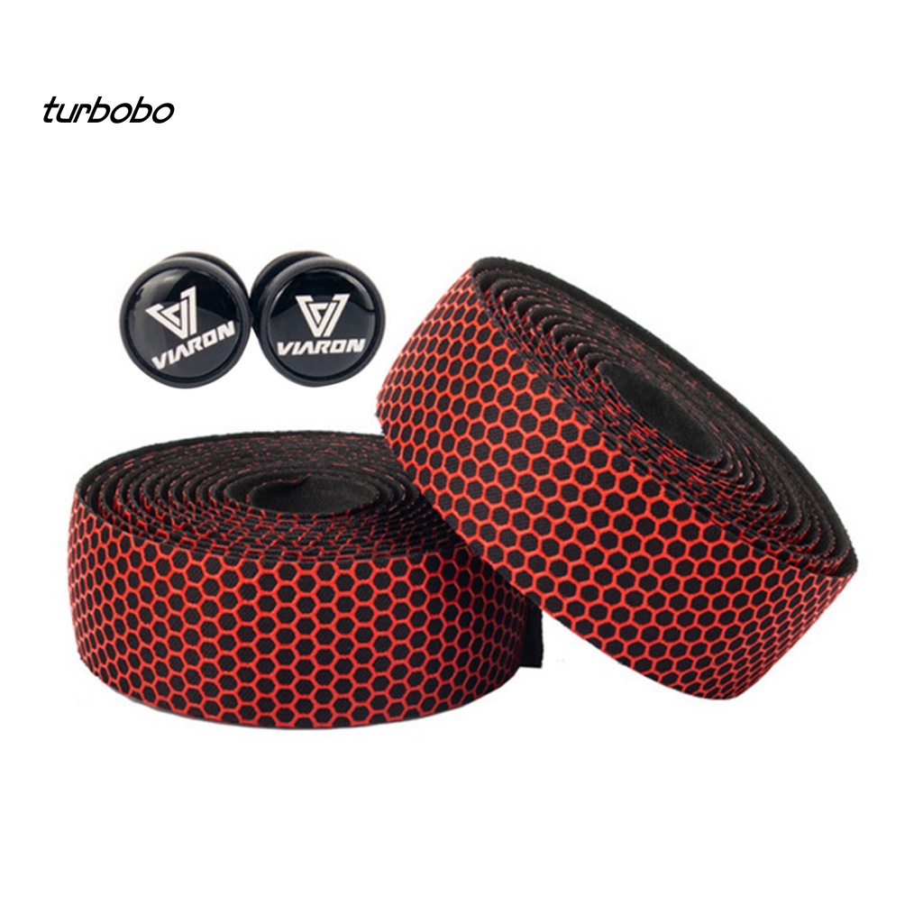 1 Cặp Băng Quấn Tay Lái Xe Đạp Bằng Polyurethane Tổ Ong Chống Trượt Thoáng Khí