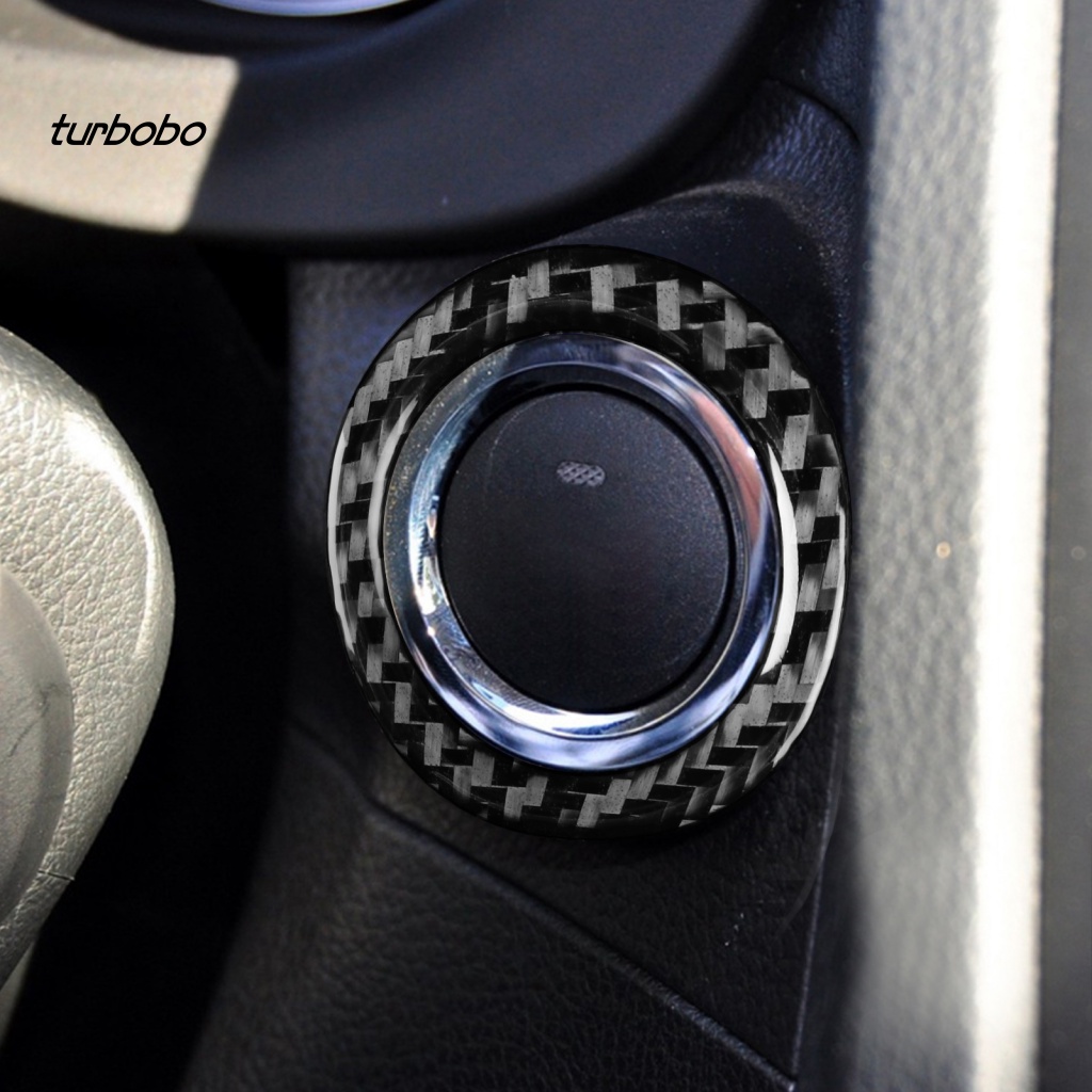 Miếng Dán Nút Bấm Khởi Động Xe Hơi Chất Liệu Sợi Carbon Cho Forester 13-19