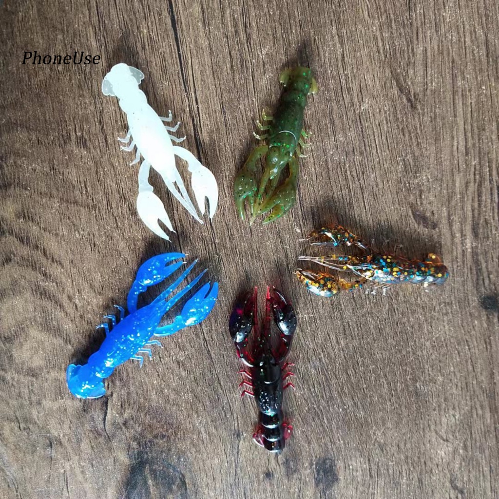 Pu Set 10 Mồi Câu Cá Giả Hình Tôm 22g / 5cm Chuyên Nghiệp