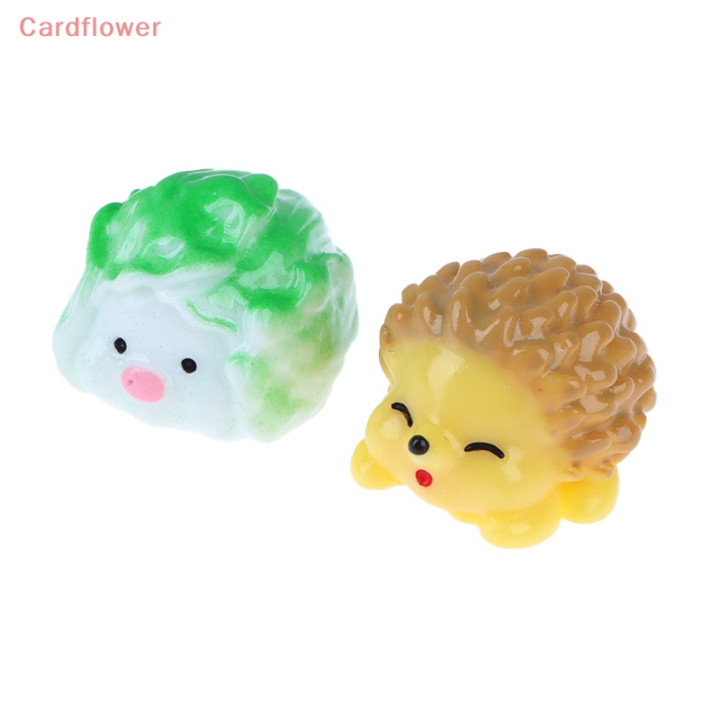 Bộ 2 Phụ Kiện Trang Trí Phong Cảnh Hình Rau Củ Quả Bằng Nhựa resin Thủ Công diy Mới