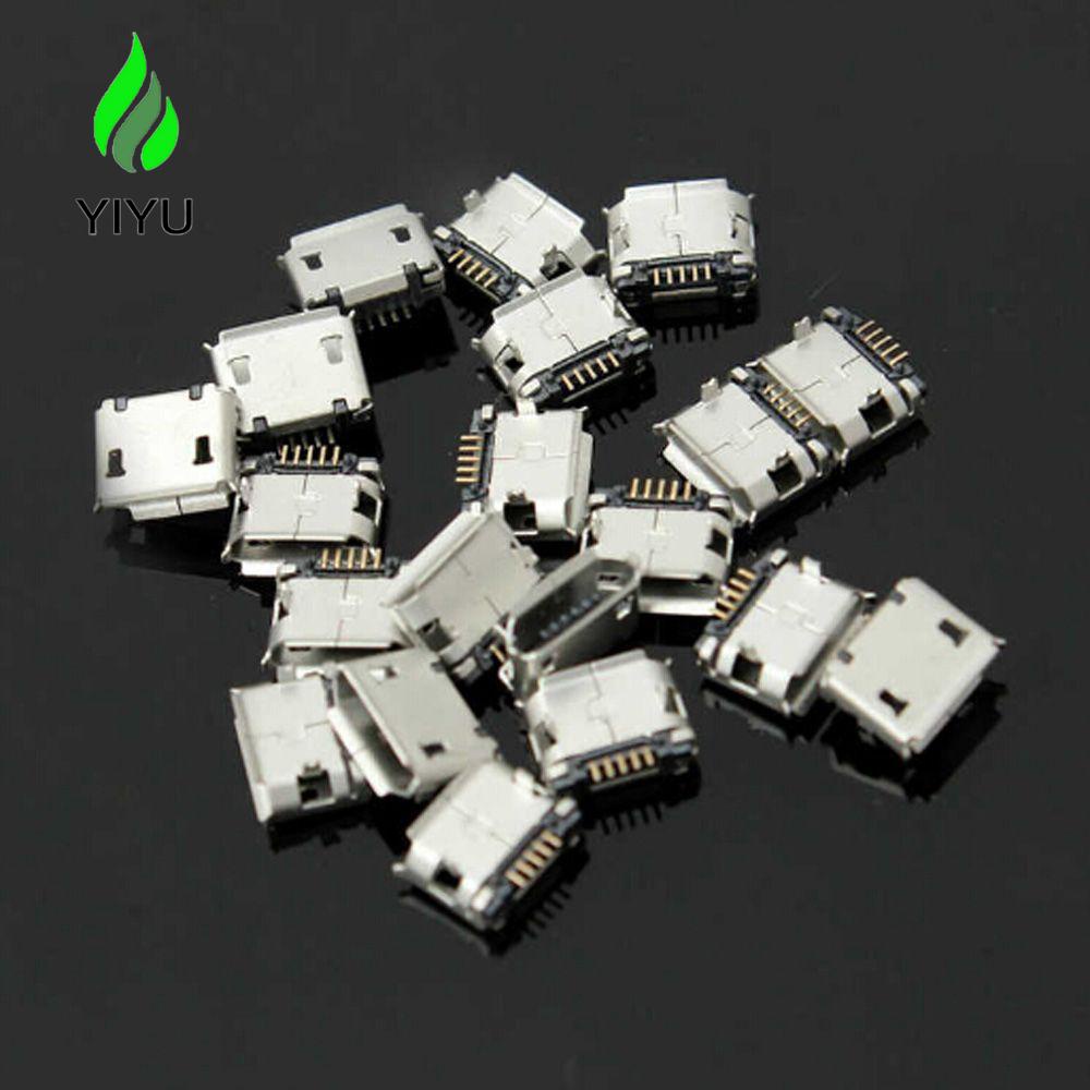 YIYU Ổ CắM ĐầU CắM 5 Chấu SMD SMT Micro USB 180 Độ
